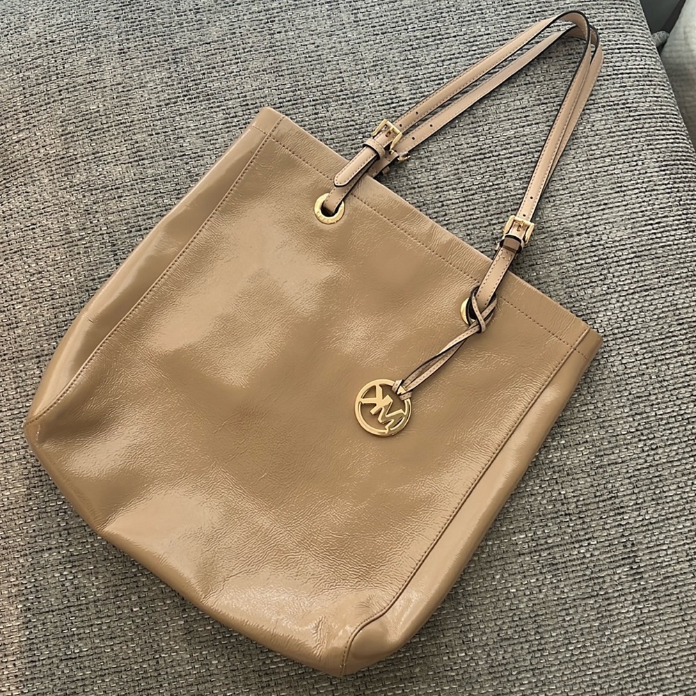 patent leather michael kors purse